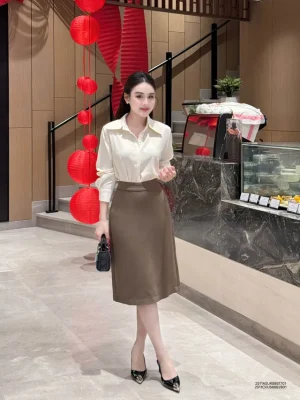 Chân váy nữ dáng suông công sở