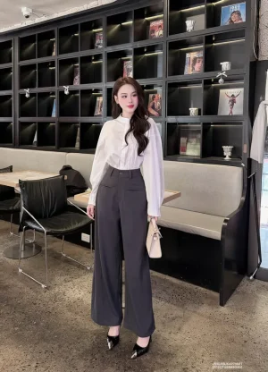 Quần tây nữ suông 2 túi ngang